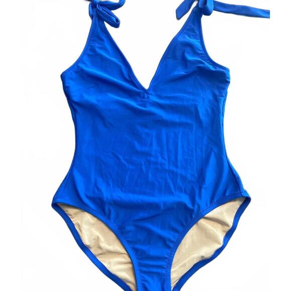 J. Crew NWT One-Piece Swimsuit with Tie Shoulder Straps - Picture 3 of 10